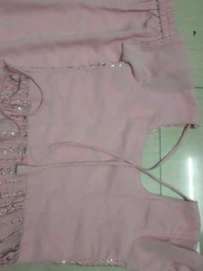 Pink Embellished Sharara Suit