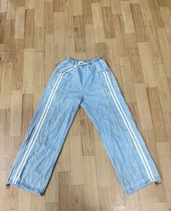 Baggy Side-Striped Denim Jeans.