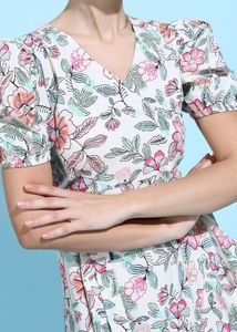 Floral Print Mini Dress