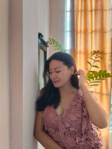 Elegant Lace Maxi Dress International Brand