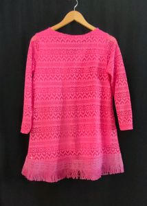 Women&#39;s pink Lace Top