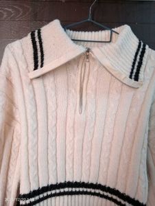 Striped Crop Knit Sweater