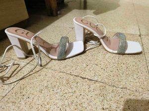 Brand New White Heels With Doori