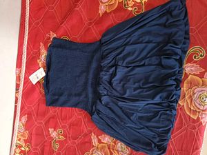 Navy Blue Sleeveless Dress