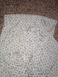 White Print Silk Suit