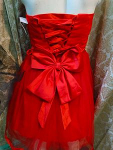 Red Tulle Party Dress