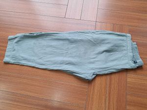 9) Olive Cotton Blend Pants - Size M