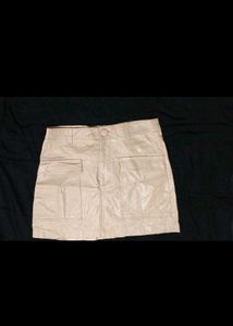 Tan Mini Skirt