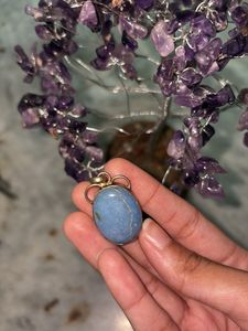 Cute Blue Aquamarine Pendant