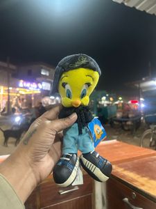 Vintage 1998 Looney Tunes Tweety Rapper Black Hat