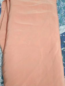 Peach Dress Material or dupatta