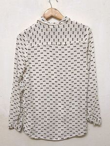 H &amp;M Bow Print Shirt