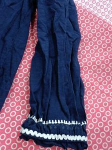 Blue Embroidered Top