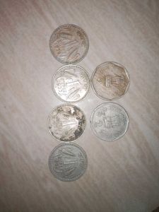 Old Coin 4 One Rs And 2 Two R