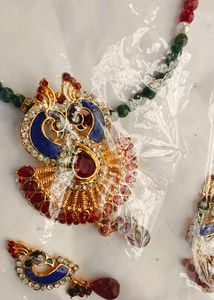 Brand New Artificial Stone Studded Jewellery Set.
