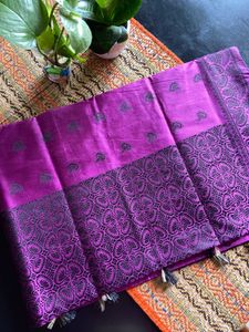 MIX SILK saree With “Assamese Japi” Design