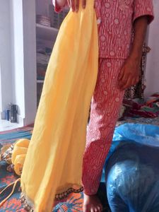 Embroidered Yellow Kurta