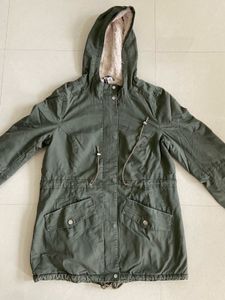H&M Olive Green Hooded Jacket