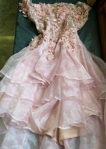 Floral Flower And Pearl Gown