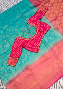 new pink colour soft pattu saree