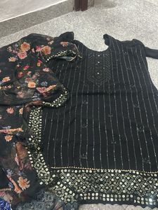 Elegant Black Kurta Set
