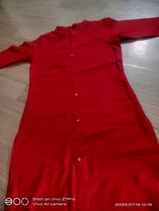 Red Button-Down Shirt
