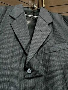 Men Classic Style Striped Blazer Set