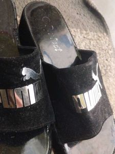 Puma Black Slides