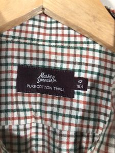 Off White Checked Shirt(Men’s)