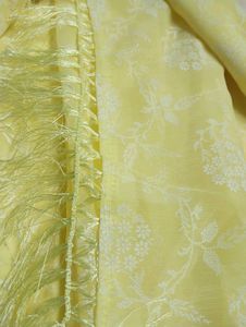 Lemon Yellow Floral Scarf