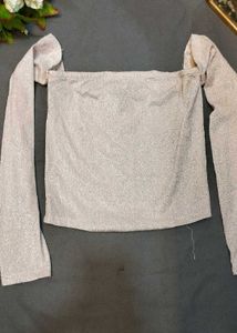 Shimmery Long Sleeve Top🌸