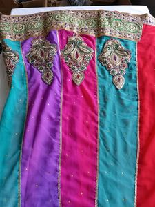 Multicolor Embroidered Saree (Women)