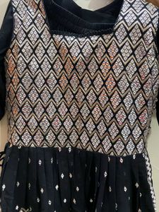 Black &amp; Silver Shalwar Kameez