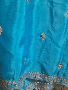 Embellished Blue Pant And Dupatta New🩵