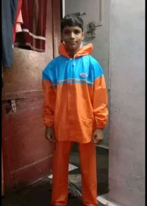 Rain Suit - Orange &amp; Blue