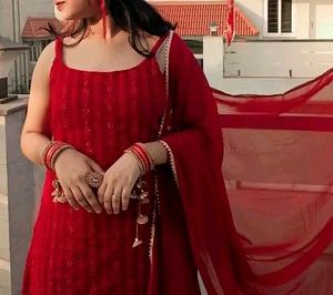 Maroon Colored Embroidered Sequence Kurta!!!