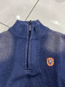 Boy&#39;s Blue Knit Sweatshirt