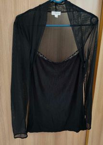 Sheer Black Top
