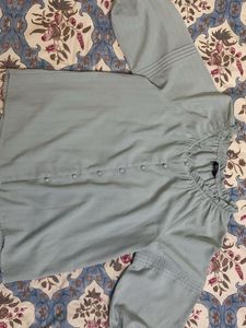 Sea Green / Sky Blue Top