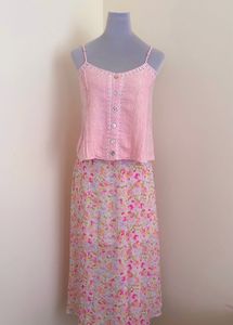 100% COTTON PINK CAMI