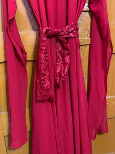 red gown