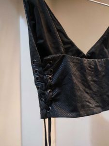 Bershka Snakeskin Corset Top