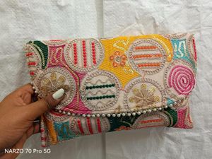 Embroidered Clutch
