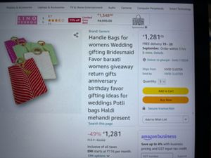 Handle Bags For Women’s Wedding Gifting Bridesmaid