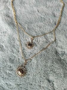 Gold Layered Sun Necklace