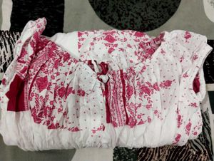 Floral Print Peasant Top