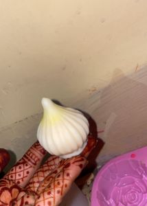 Modak Candle with Gold Flakes Set Of 5