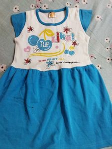 Beautiful Blue Summer Wear Frock