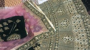 Bottle Green Bridal Lehenga