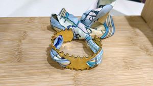 Ribbon-Wrapped Metal Bangle